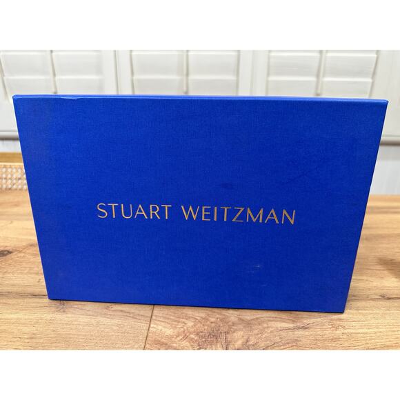 Stuart Weitzman Olive 75 Sandal Black Patent Leather Size 7 NIB Elegant Dressy - Picture 14 of 14